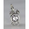 Alarm clock sterling silver charm .925 x 1 Clocks charms