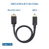 Cable Matters USB Type C Micro B Converter Cable 5 Gbps Micro B 9 Pin 0.3m External HDD USB Type C Micro USB Converter Cable USB C Micro B Converter Cable Black