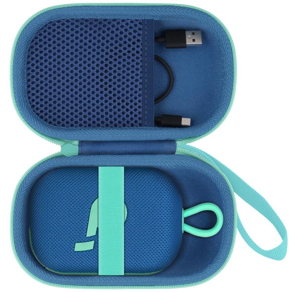 (Case Only) Select 4 Go Bluetooth Speaker Portable Speaker Storage Case, Blue-co2CREA