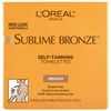 L'Oreal SUBLIME BRONZE Self-Tanning Towelettes For Body Medium Natural Tan 6 Each (Pack of 2)