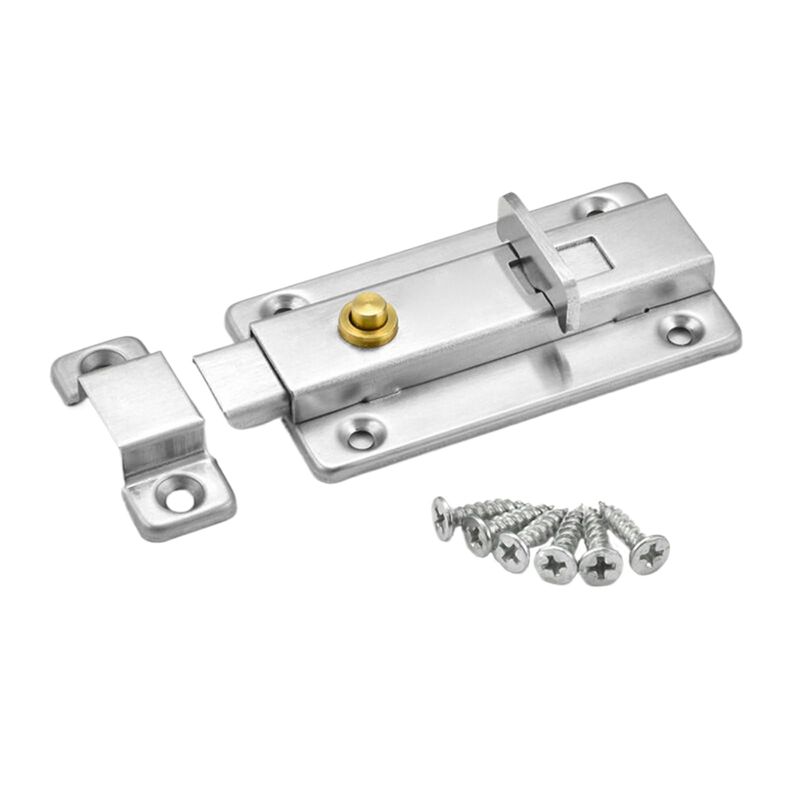 TAORANJU 4 Inch Stainless Steel Auto-Return Door Lock, Heavy Duty ...