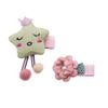 bb klostermann 2 x Fabric Hair Clips Flower + Star 22302