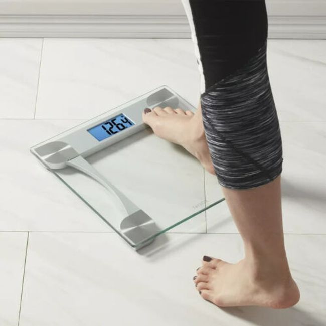 Taylor 440 Pound Digital Bathroom Scale Gray