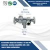 5 Pcs XFITITNG 3/8" x 3/8" OD Compression x 1/2" Pex Dual Angle Valve