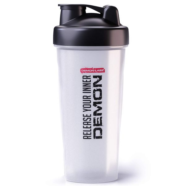 DEMON LABZ Protein Shaker 700ml, Auslaufsicher & BPA frei – Perfekt für Eiweiß Shakes und Supplement Getränke – Release Your Inner Demon