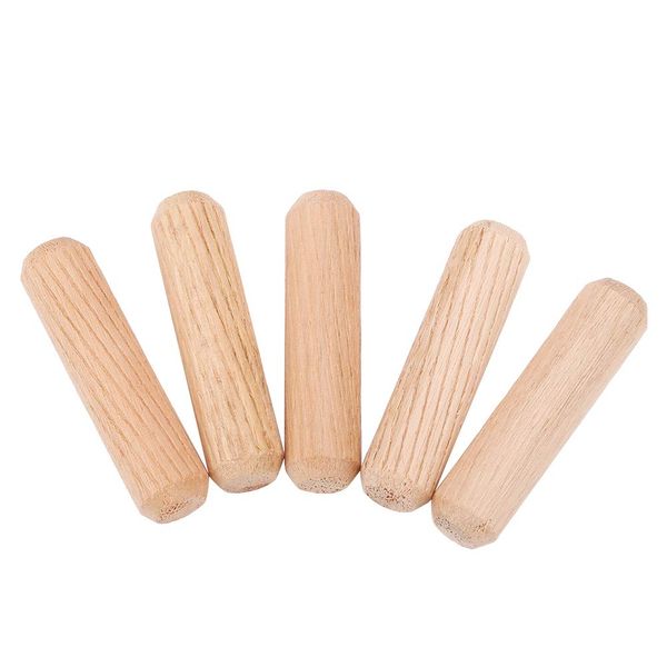 M10 Furniture Dowels Wood Dowel Pins Cross Grain 100Pcs M10 x 40mm