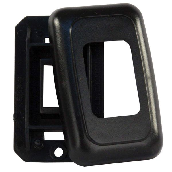 JR Products 12305 Black Single Switch Base and Face Plate