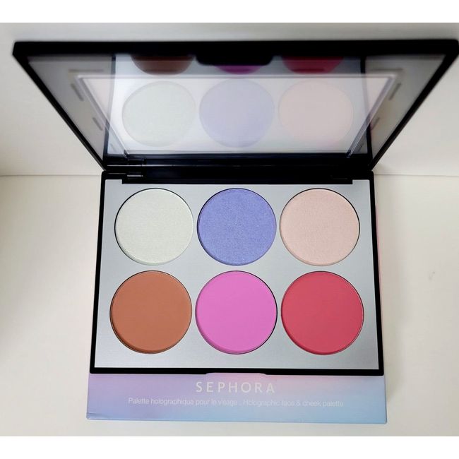 SEPHORA Holographic Face & Cheek Palette New in Box