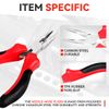Universial 4.5" Needle Nose Plier Tool with Interlocking Spring Wire Cutting Plier Steel, Red