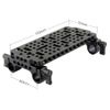 NICEYRIG Camera Cheese Base Plate Tripod Mount with 15mm Railblocks Rod Clamp