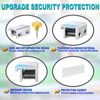 Sliding Window Locks (6 Sets), Security Window Locks with Keys, Adjustable Aluminum Sliding Window Stops, Easy Installation Without Drilling, for Vertical and Horizontal Sliding Windows (Silver)