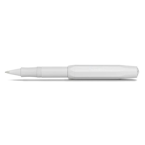 Kaweco SKYLINE SPORT Gel/Ballpoint Pen White I Pen Including 0.7 mm Rollerball Pen Refill in Sommery Design with Ceramic Ball I Premium Gel Roller 13 cm