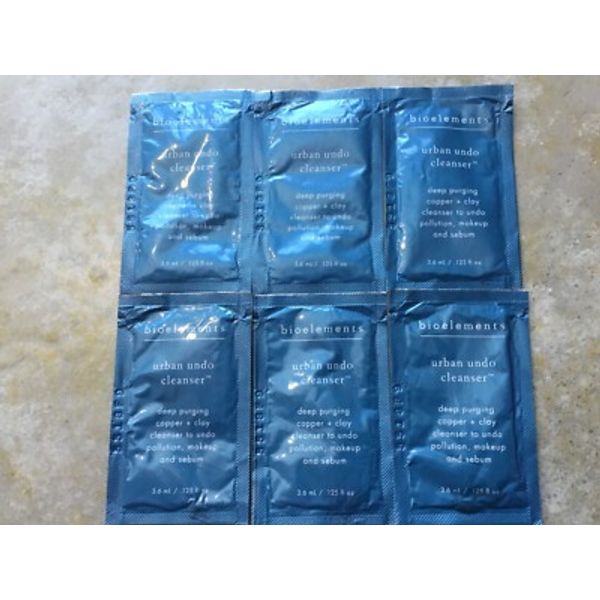 Bioelements Urban Undo Cleanser Samples Packets .125 oz 6 PACK Fast Free Ship