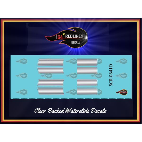 1/64 '70 Chevelle "Silver Stripes" Decal SCR-0641D
