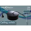 SAMOTECH Essentials 2WAY 6A Bathroom Light Pull Cord Ceiling Switch (Matt Black)