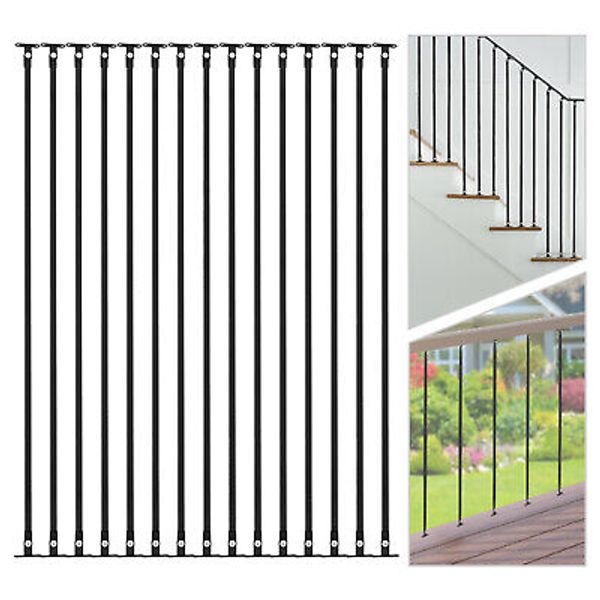 Balusters For Deck Rail Metal Staircase Railing Design Indoor 44.48 Inch 15 Pack