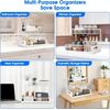 2 Pack  Under Sink Organizer 2-Tier Kitchen Bathroom Sink Organizers Storage