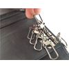Black Leather Key Case Wallet with Soft Nappa Leather Key Ring