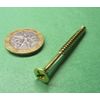 Brass #8 Phillips Flat Head Wood Screw x 2.00" Length, 50 Pcs