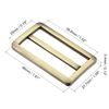 38.6mm(1.52") Flat Metal Slide Strap Adjustable Buckle 4 Colors 4pcs
