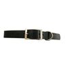 leather dog collar large black