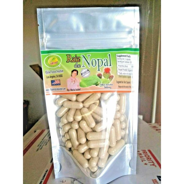 Nopal / Cactus Organic Prickley Pear - Veggie capsules - 100 capsules per pack