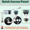 Gun Safe Lock Replacement Chrome Keypad Safe Electronic Lock Solenoid 2 Key