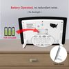 WallarGe Atomic Clock with Indoor Temperature and Humidity,Self-Setting Digital