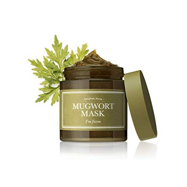 [I'M FROM] Mugwort Mask 3.7 fl oz | Natural Herb, Tea tree, Wash-off, Cooling and fast Soothing Breakouts, for Sensitive skin