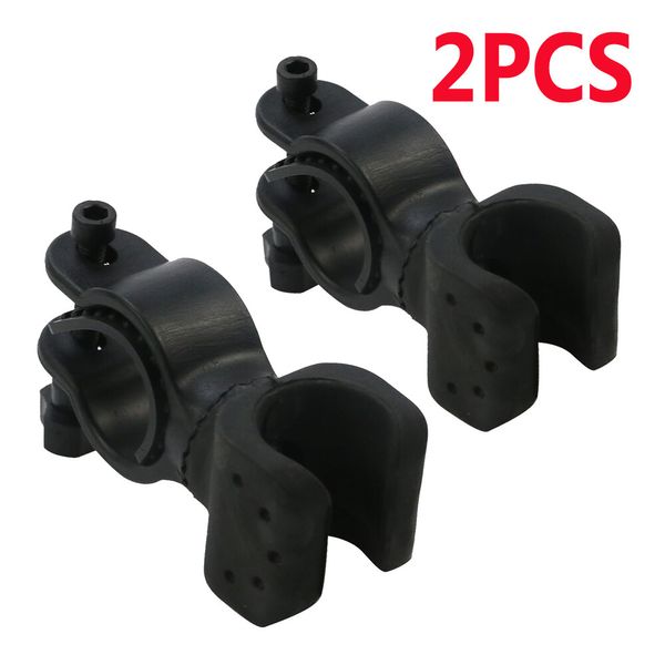2X Bike Flashlight Mount Handlebar Light Holder Bracket Torch Clip 360º Rotation