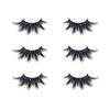 Mink lashes Mikiwi 3 Pairs Eyelashes D384-3, Real Mink Eyelashes, Fluffy Mink Lashes, Thick HandMade Full Strip Lashes, Cruelty Free Luxury Makeup Dramatic Lashes, 20mm 3D Mink Lashes