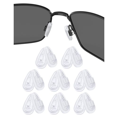 Replacement Nosepieces Nose Pads for Oakley Socket 5.0 OX3217/Socket 5.5 OX3218/Socket Ti OX5019/Steel Plate OX3222/Contrail OO4147 Eyeglasses - 8 Pairs