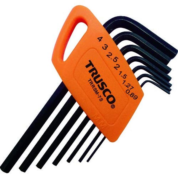 TRUSCO TRRSM7S Mini Hex Wrench Set, Set of 7
