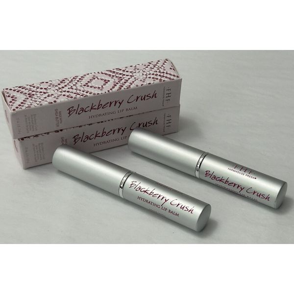 NEW Farmhouse Fresh 2-PACK Hydrating Lip Balm Blackberry Crush Shea Butter (SH2)