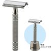 FEATER Special Double-edged All Stainless Steel Leather N, Made in Japan, Includes Dedicated Stand, 2 Replacement Blades, Stainless Steel, Domestic Razor, Premium Razor, Men's Single Item, 1 Piece (x 1)