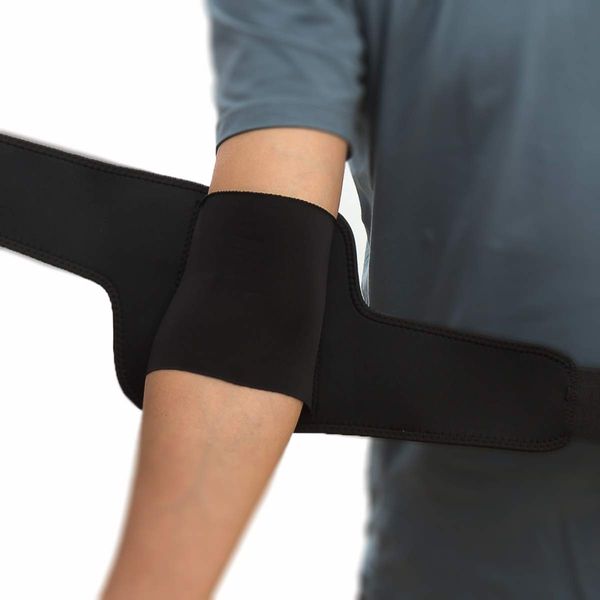 FJZLIFE Compression Recovery Elbow Sleeve &Neoprene Elbow Support/Brace. Protect Elbow During Workouts Weightlifting, Power Lifting and Cross Training, for Relief of Golfers and Tennis Elbow.