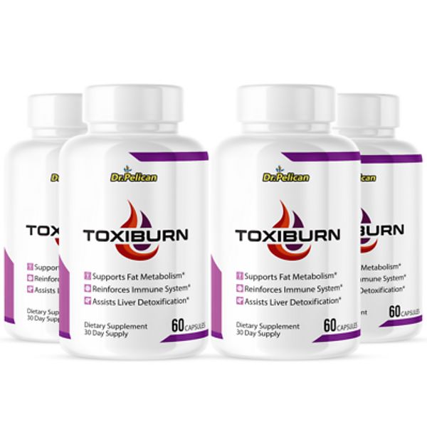 Toxiburn- Liver Support- 4 Bottles- 240 Capsules