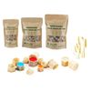 Biodegradable Tattoo Ink Cups Flat Base ECO-Friendly Disposable Spliced Pigment Caps (medium)
