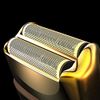 KEMEI Electric Razors for Men, Professional Cordless All Metal Electric Razor, Lithium Titanium Razors, USB Rechargeable Facial Beard Trimmer,Golden (TX1 Gold)