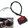 7/8" Motorcycle Handlebar Kill ON-OFF Latching Switch 12V Scooter ATV Bike