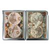 Antique Nova World Map Regular Cigarette Case with Built-in Lighter