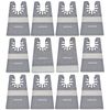 Oscillating tool scraper blades set, include oscillating rigid scraper blade 10pcs, flexible multitool scraper blades 2pcs, universal fit oscillating multitool scraper blades for carpet tile adhesives