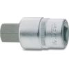 Hazet 1/2-Inch 19 x 52 mm Hexagon Screwdriver Socket - Silver