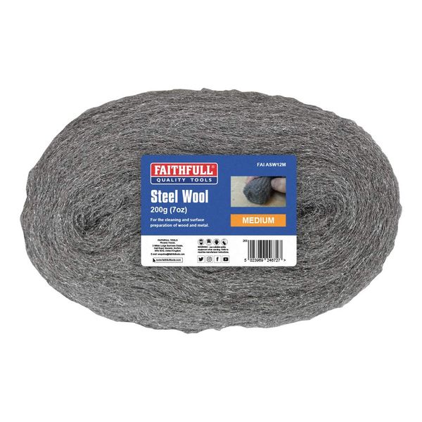 Faithfull ASW12M Medium Wool Pack,200 g