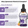 Liposomal Vitamin B Complex Liquid Sublingual B Complex Vitamins Supplement f...