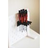 Generisch Screwdriver Holder - Tool Holder - Workshop Organiser Compatible with Skadis Perforated Wall System (Black)