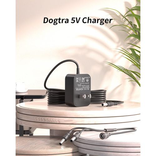 VHBW 5V Charger Replacement for Dogtra with Splitter Cable, Replacement SBC5V1000 Charger Compatible with Dogtra iQ Series, YS600, 200C, 280C, EF-3000 Gold Receiver,YS300 Collar Trainer