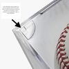 BallQube Baseball Display Case with Built-in Stand, Autograph Memorabilia Holder, Clear Showcase Cube for Official Size Ball