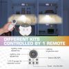 EverBrite 6PC Rechargeable Puck Light Sensor Under Cabinet Wireless Closet Light
