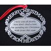 Merry Christmas from Heaven ® Pewter Finish Keepsake Memorial Ornament with Poem in Gift Box - Rememberance Gift for Christams Trees or Year Round Respect for a Departed Loved One.